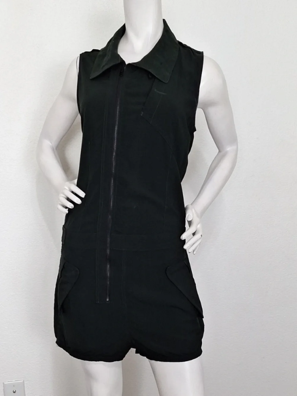 G-Star Raw Cargo Dark Green Avi Grunge Utility Techwear Gorpcore Romper Size S